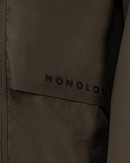 Cepli Kapüşonlu Aktif Trençkot - Haki