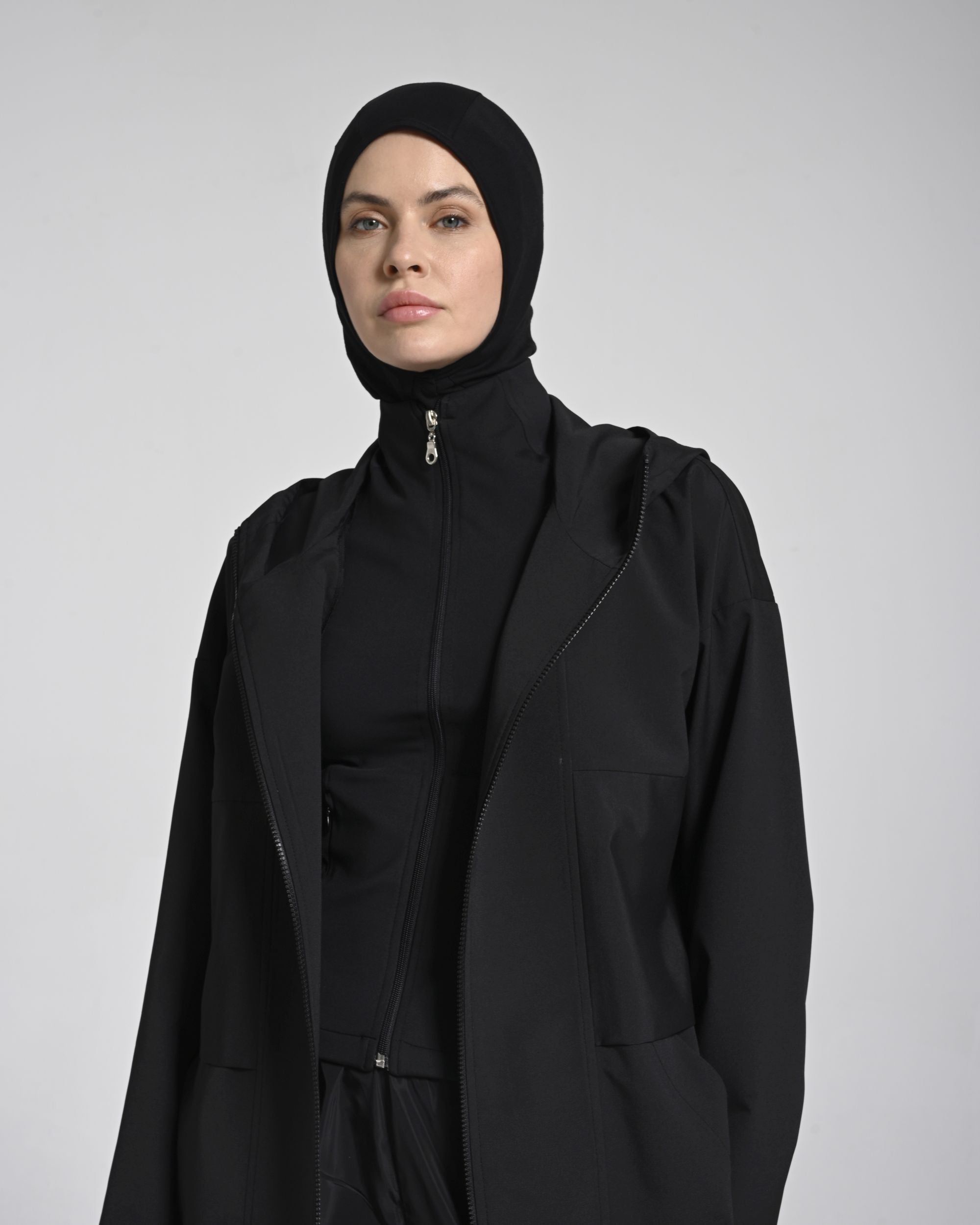 Yazlık Aktif Trençkot - Siyah - Monolou