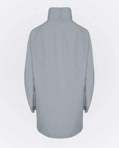 Yüksek Yakalı Aktif Üst - Gri