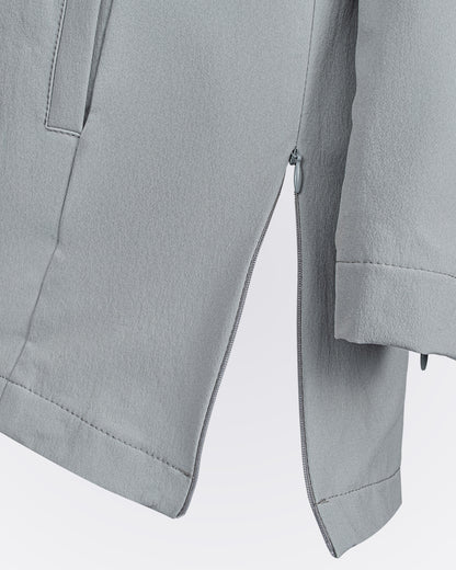 Yüksek Yakalı Aktif Üst - Gri