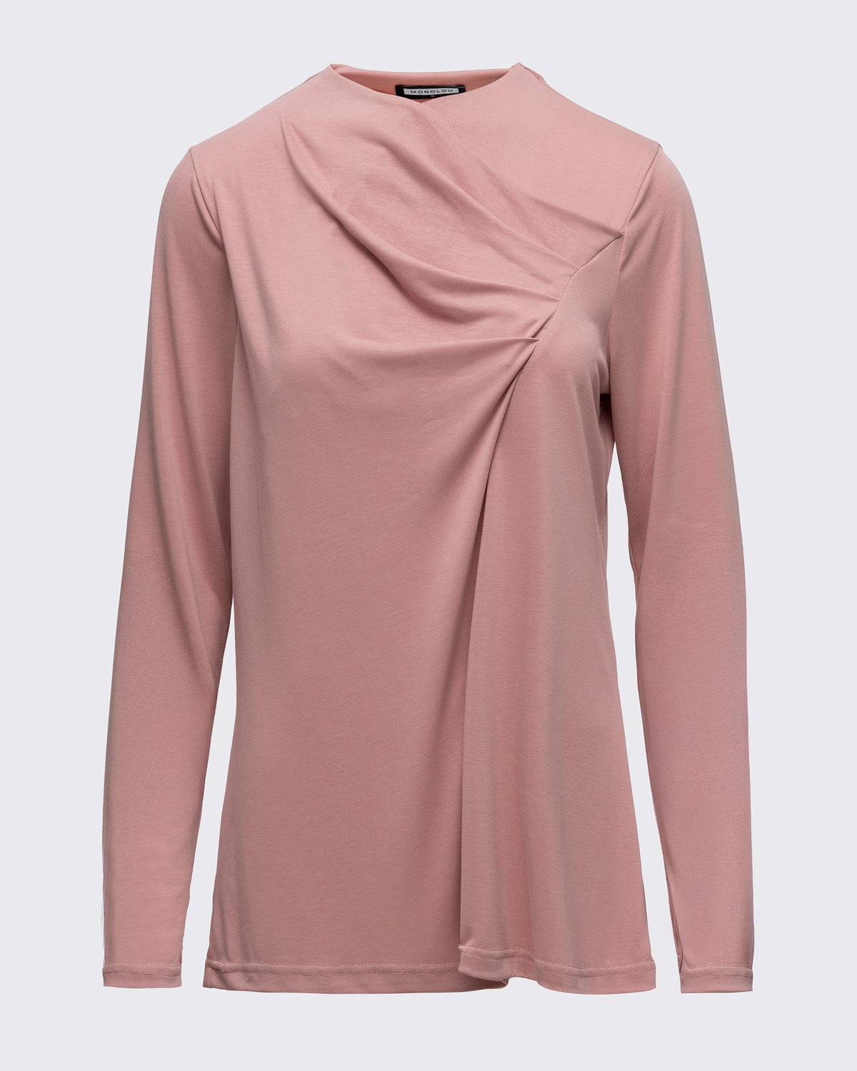 Drape Detaylı Modal Tunik - Pudra