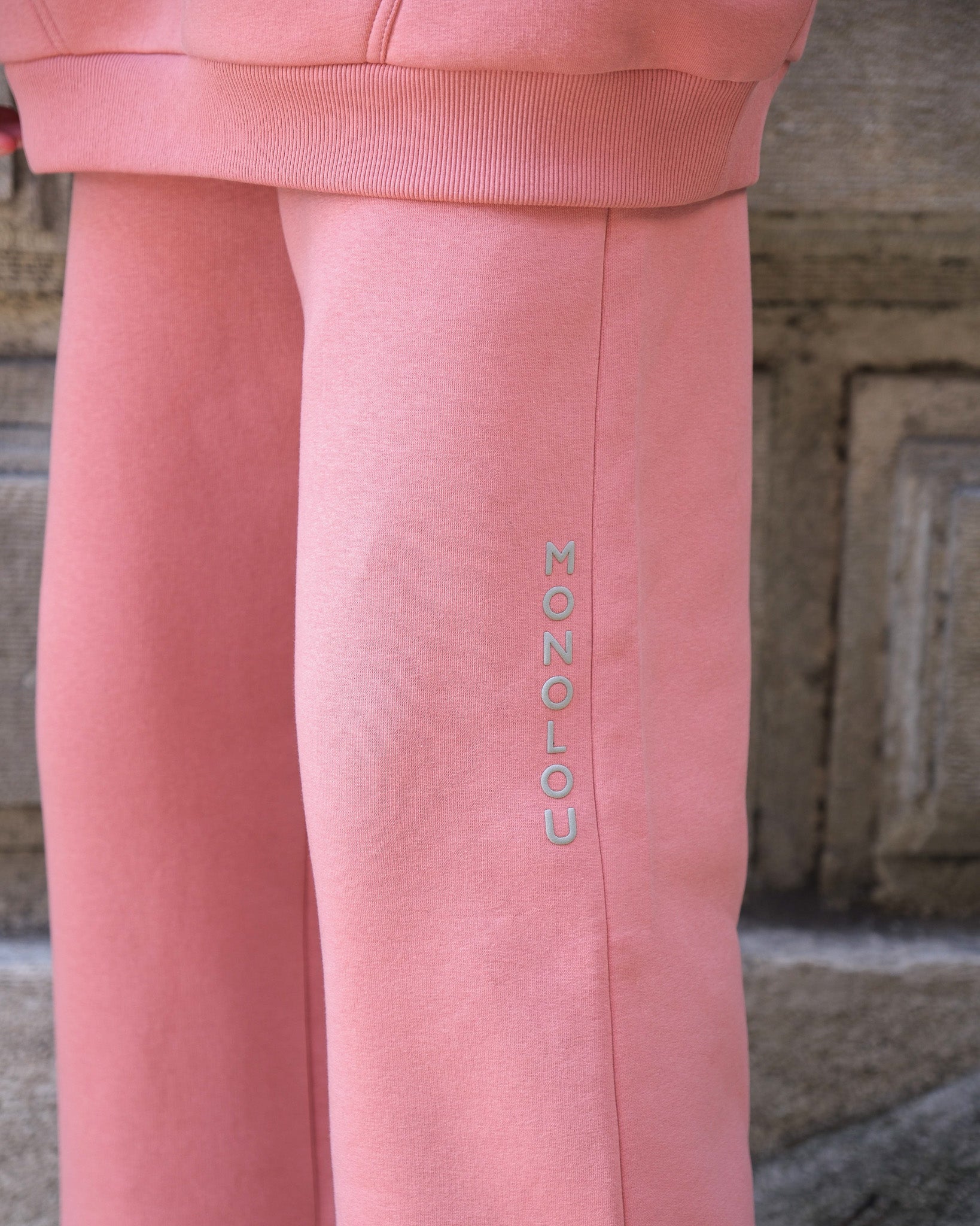 Gizli Cepli Pamuk Kumaşlı Comfy Eşofman Altı - Pembe