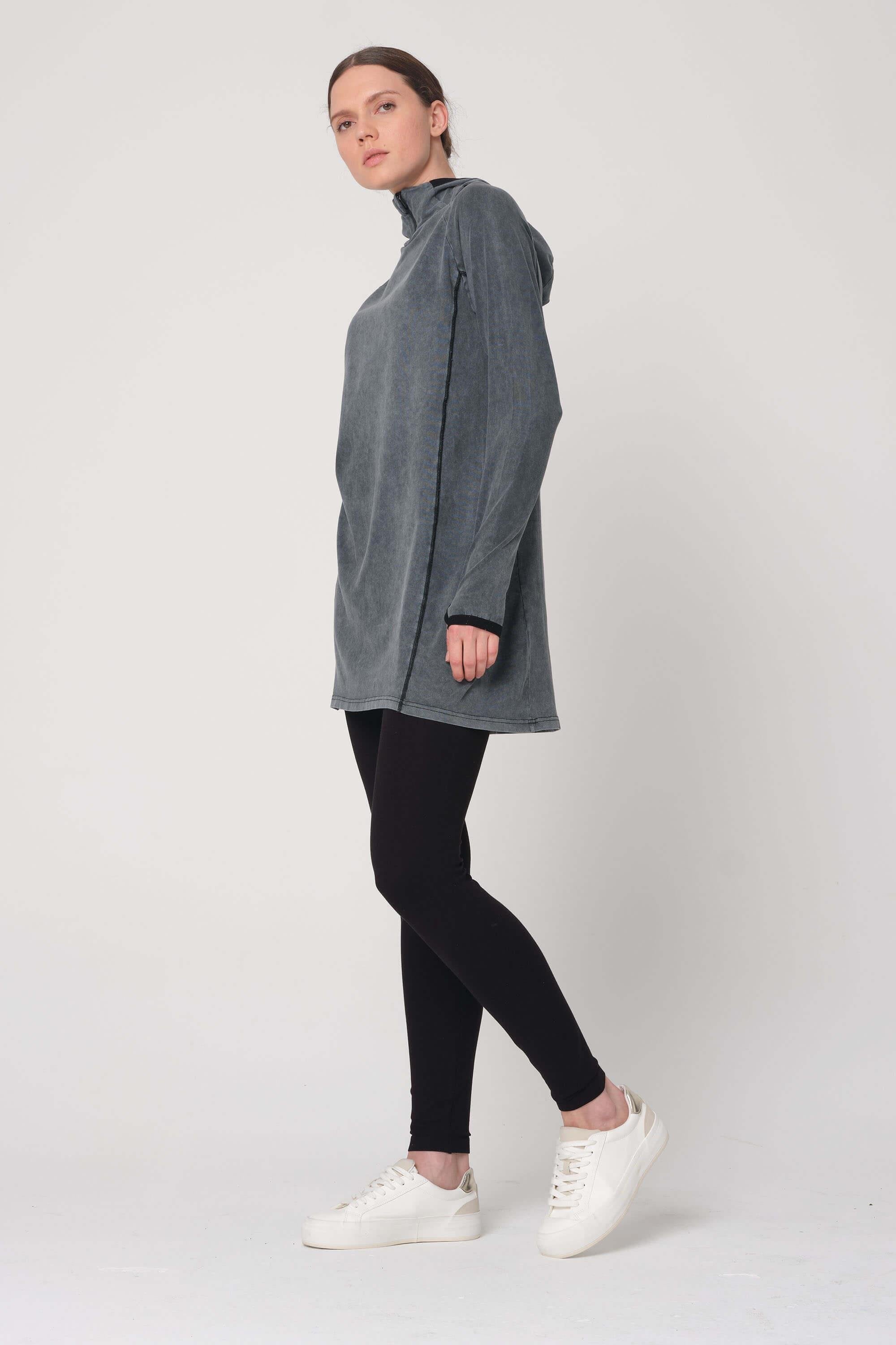 Kapüşonlu Koton Sweat + Buff Hediyeli ! - Monolou