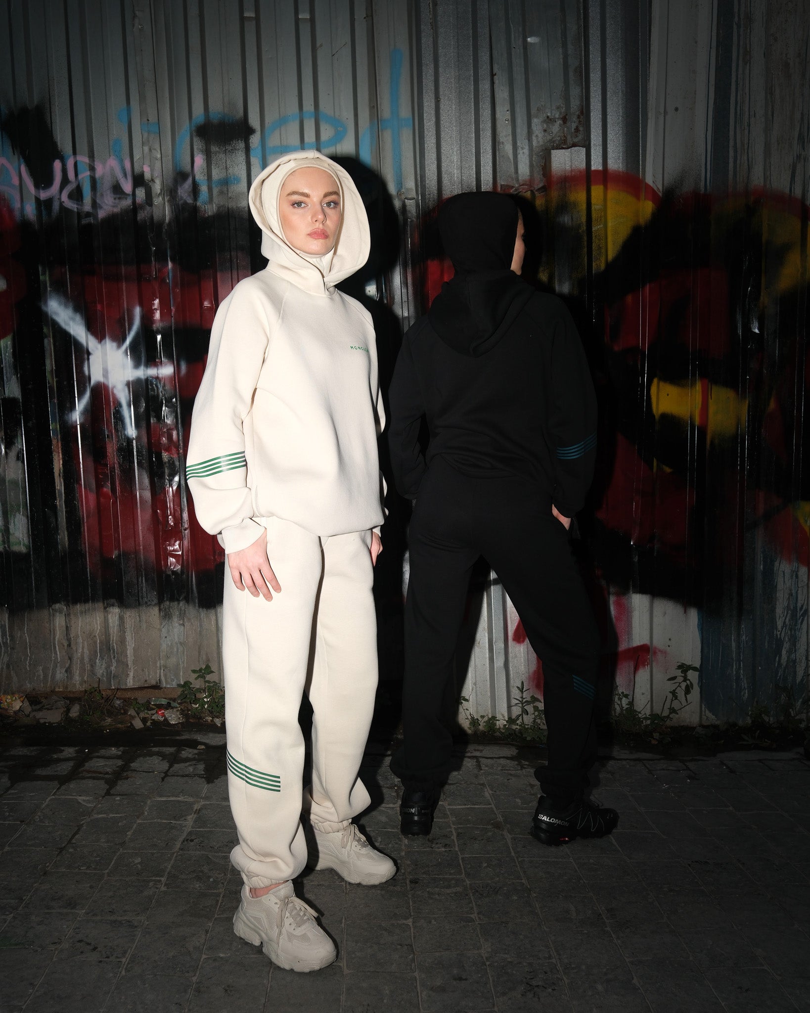 Şardonlu Pamuk Kumaşlı Eşofman Altı - Bej