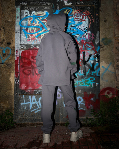 Şardonlu Pamuk Kumaşlı Eşofman Altı - Antrasit