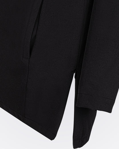Yüksek Yakalı Aktif Üst - Siyah